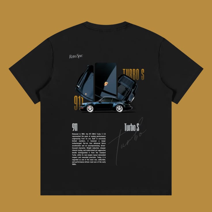 Porsche Turbo S T-shirt Black