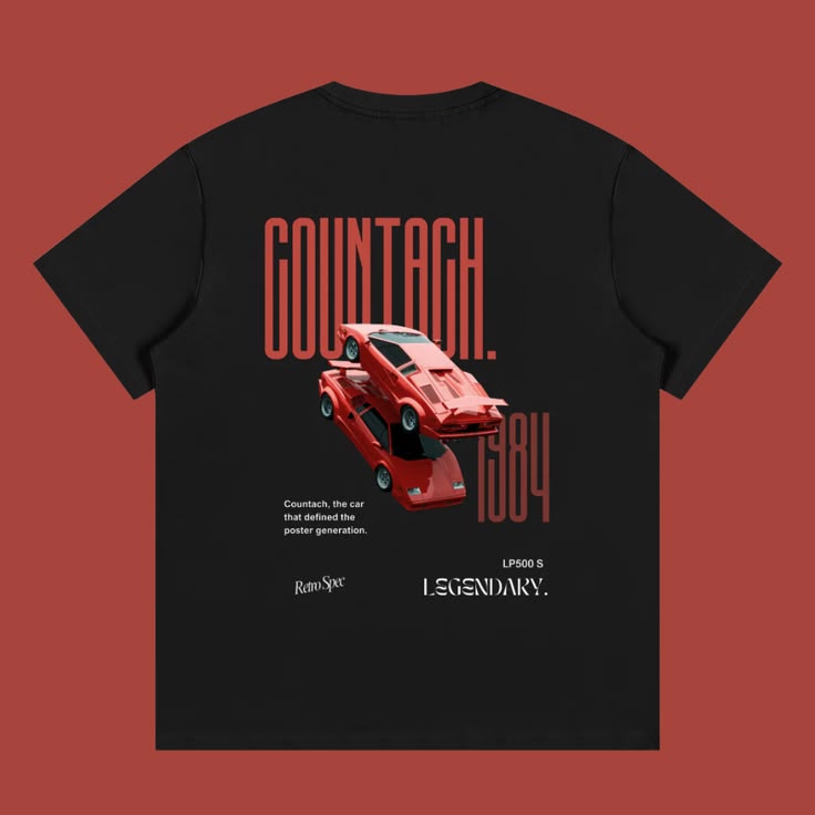 Countach T-shirt Black