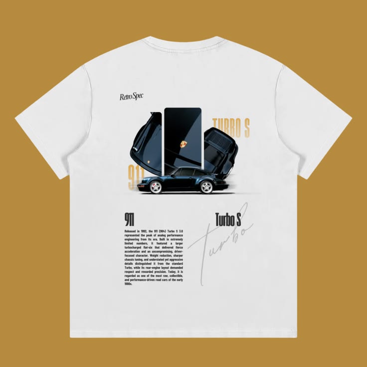 Porsche Turbo S T-shirt White